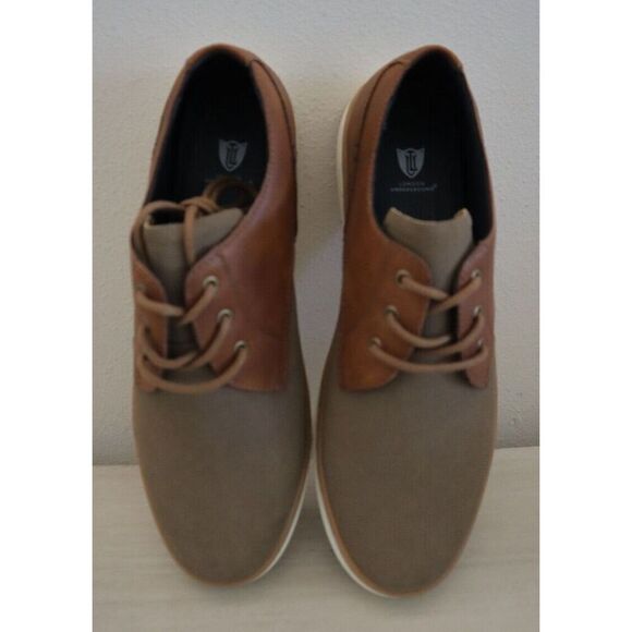 London Underground 73144 Men's Sz 11M Tan Porter Casual Lace-Up Dress Shoes - Picture 2 of 13